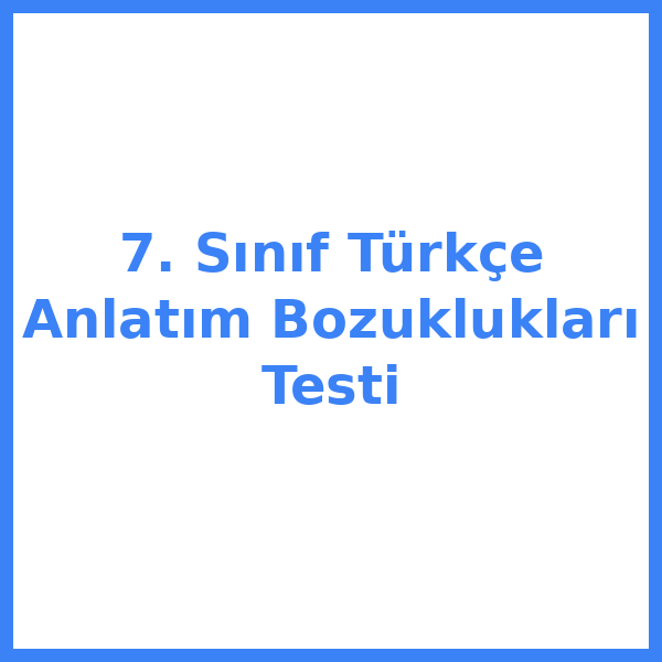 7. sınıf Türkçekce 5