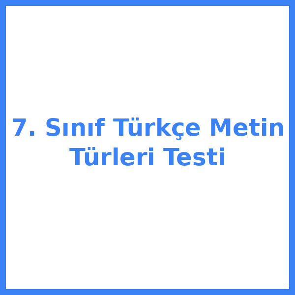 7. sınıf Türkçekce 6