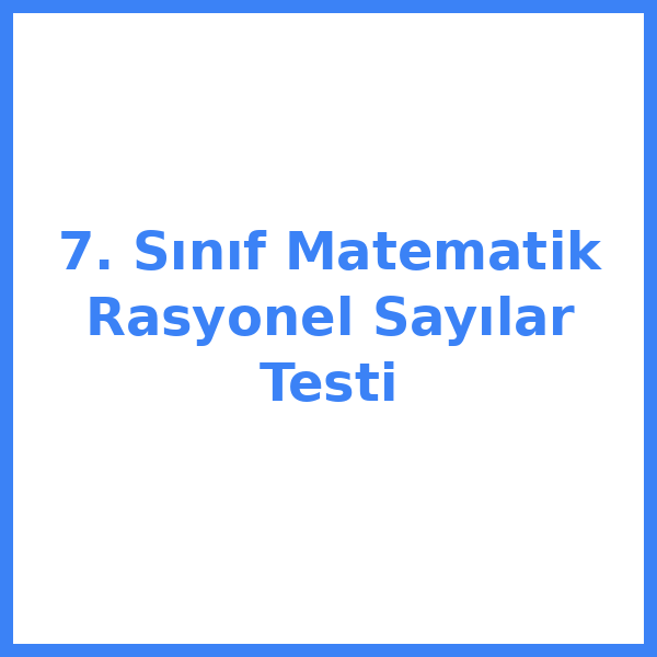 7. sınıf MatematikeMatematikik 12