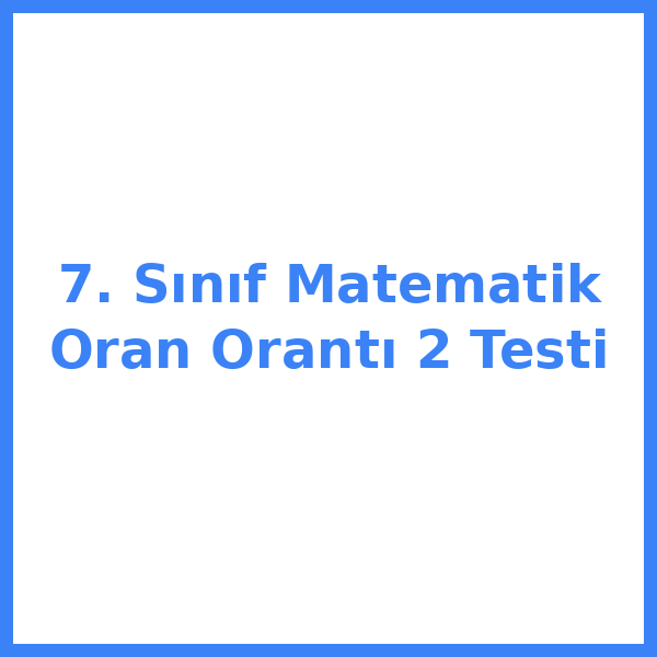 7. sınıf MatematikeMatematikik 13